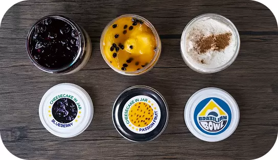 CHEESE CAKE IN JAR